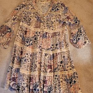 Boho Button Down Dress